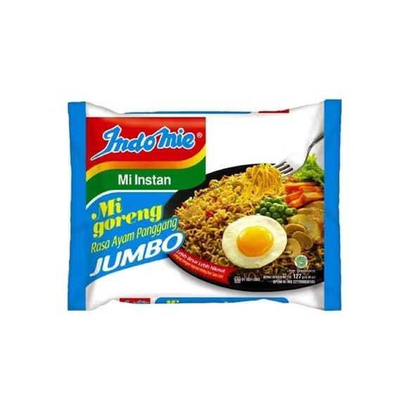 

INDOMIE MI GORENG RASA AYAM PANGGANG JUMBO 1 DUS ISI 24 PCS !!!
