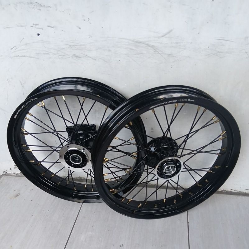 sepaket supermoto klx dttracker tanpa ban