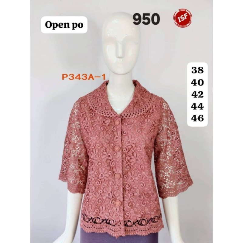 PINK BOUTIQUE Bahan Full Brokat super Kancing Depan