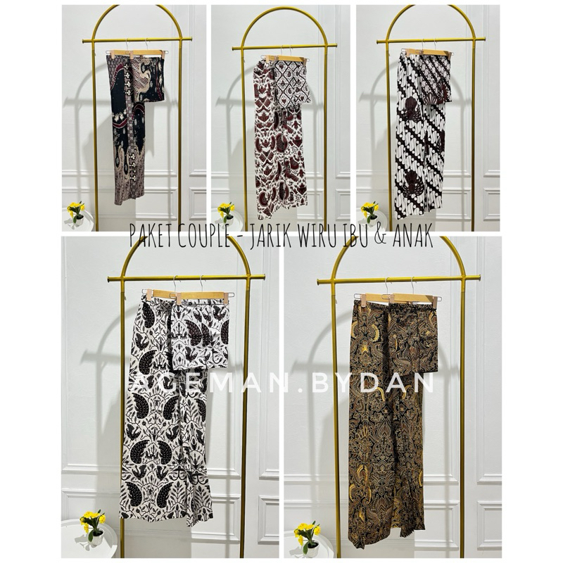 PAKET COUPLE - JARIK WIRU INSTAN Ibu & Anak (Banyak Motif)