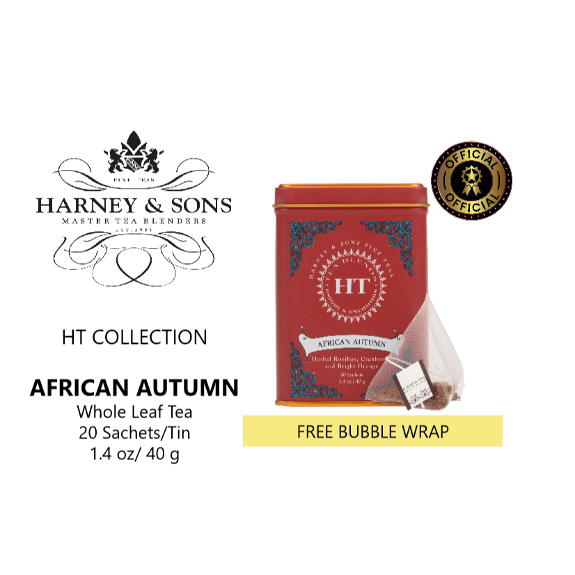 

Harney & Sons, African Autumn Tea, HT Collection, whole leaf tea sachet 20 ct