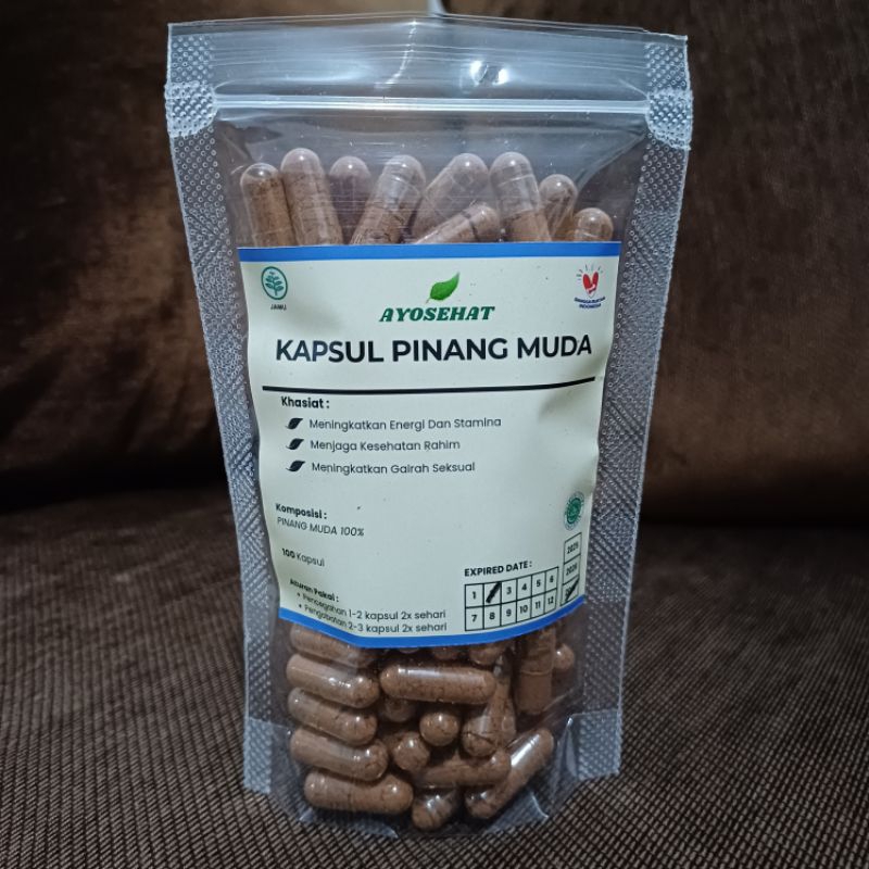 Kapsul Pinang Muda Isi 100 Kapsul