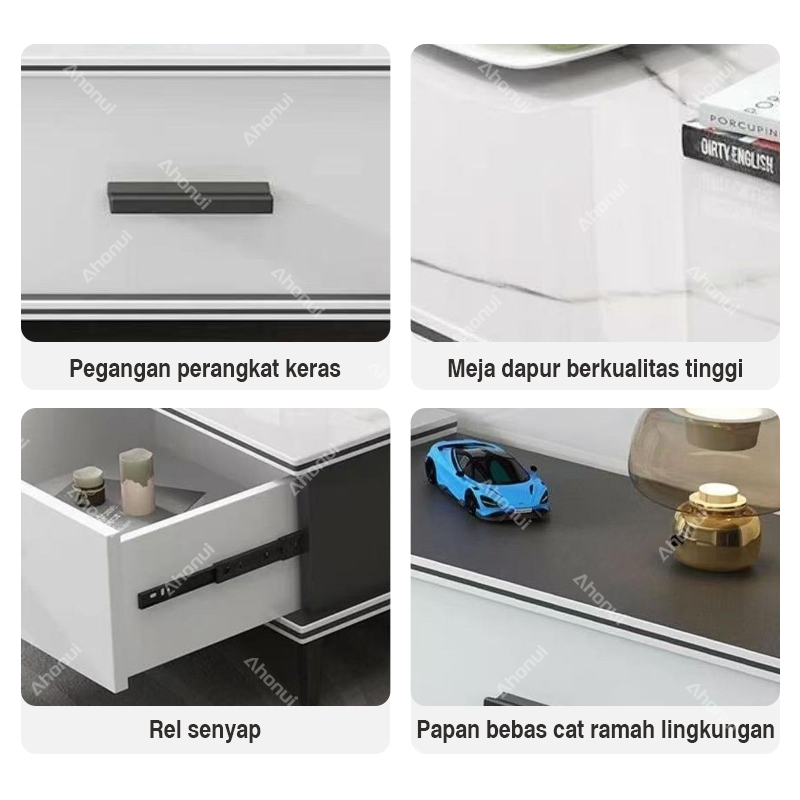 Lemari TV / Meja TV / Rak TV /Lemari TV Teleskopik Apartemen Kecil Bermotif Marmer Minimalis Bufet