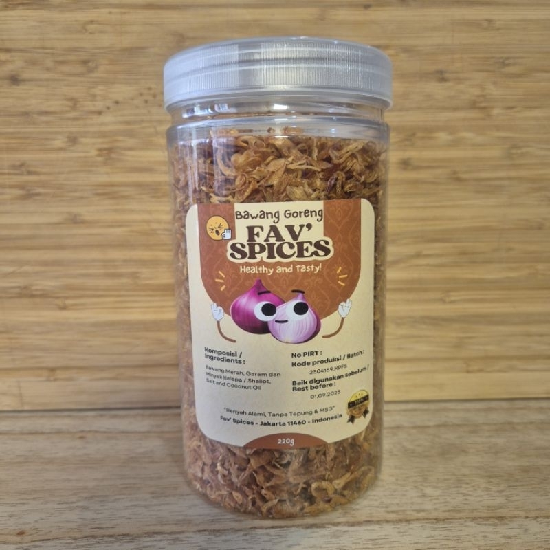 

Bawang Goreng Premium KRIUK / Premium Fried Shallots KRIUK 220 gram TOPLES