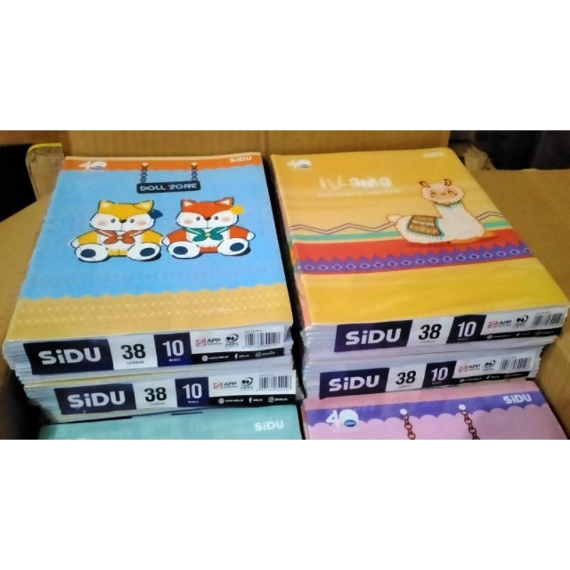 

SINAR DUNIA / SIDU BUKU TULIS 38 SHEET 1pak isi 10 buku