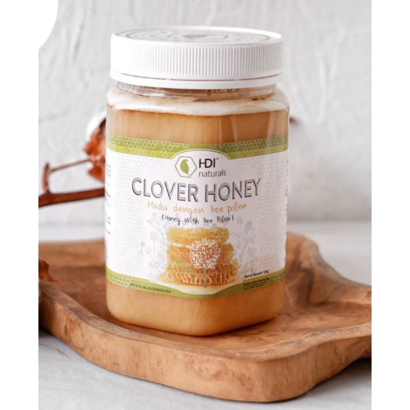 

Clover honey 1kg original exp 2026 + sendok kayu