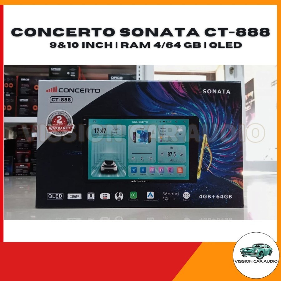 HEAD UNIT ANDROID CONCERTO SONATA 4 /64GB CT-888