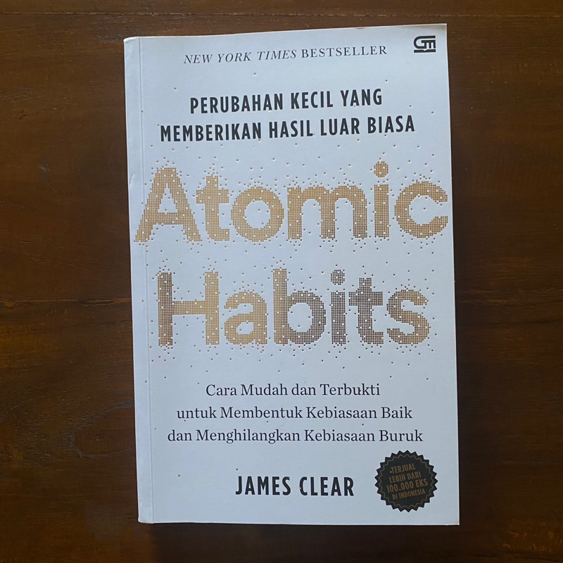Atomic Habits by James Clear (Paperback/Bahasa Indonesia/100%ORIGINAL/Preloved)