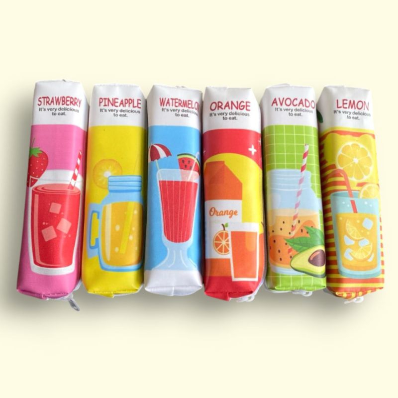 

Kotak Pensil Unik Tempat Pensil Medium Motif Freshy Juice