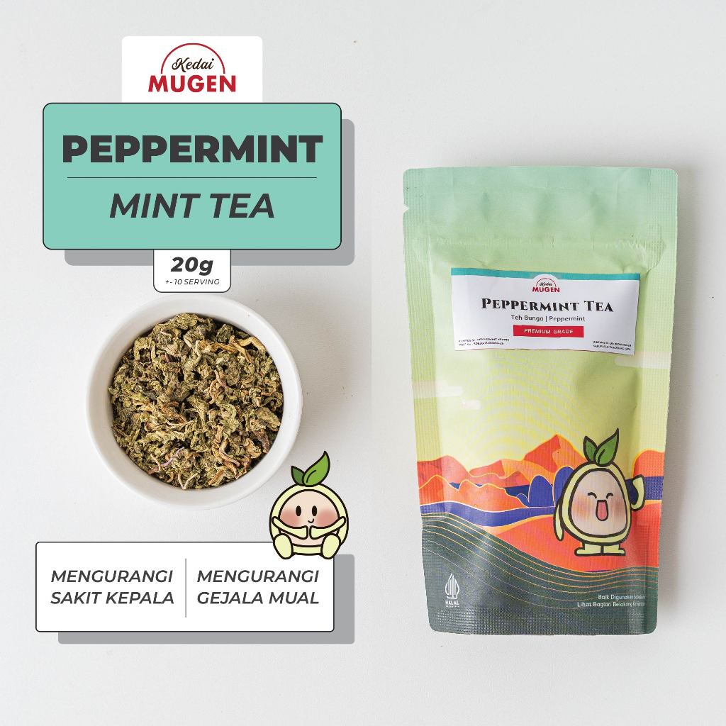 

Kedai Mugen - Peppermint Tea - Mint Tea - Teh Peppermint 20g
