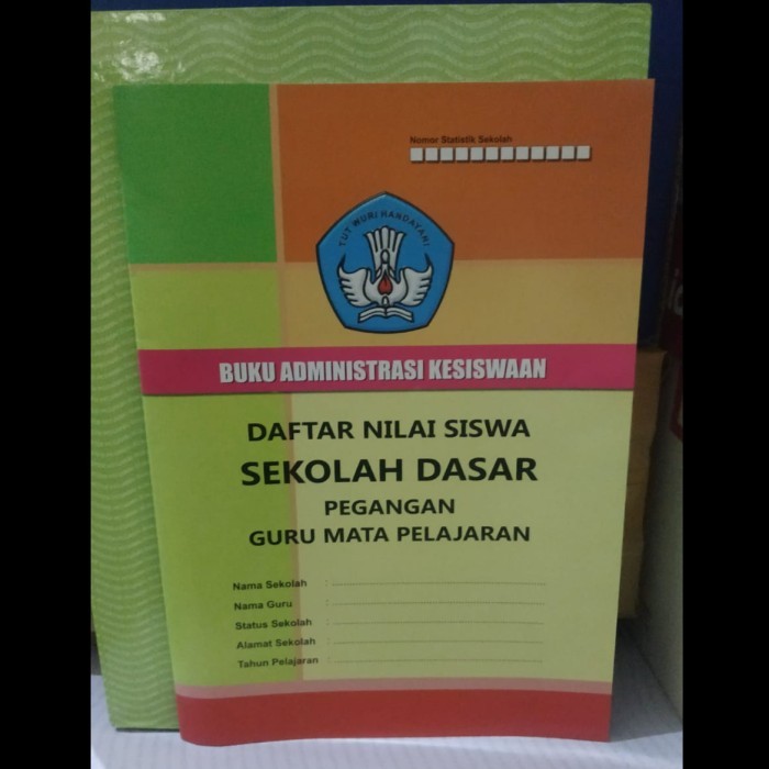 

Buku Daftar Nilai Siswa Sekolah Dasar