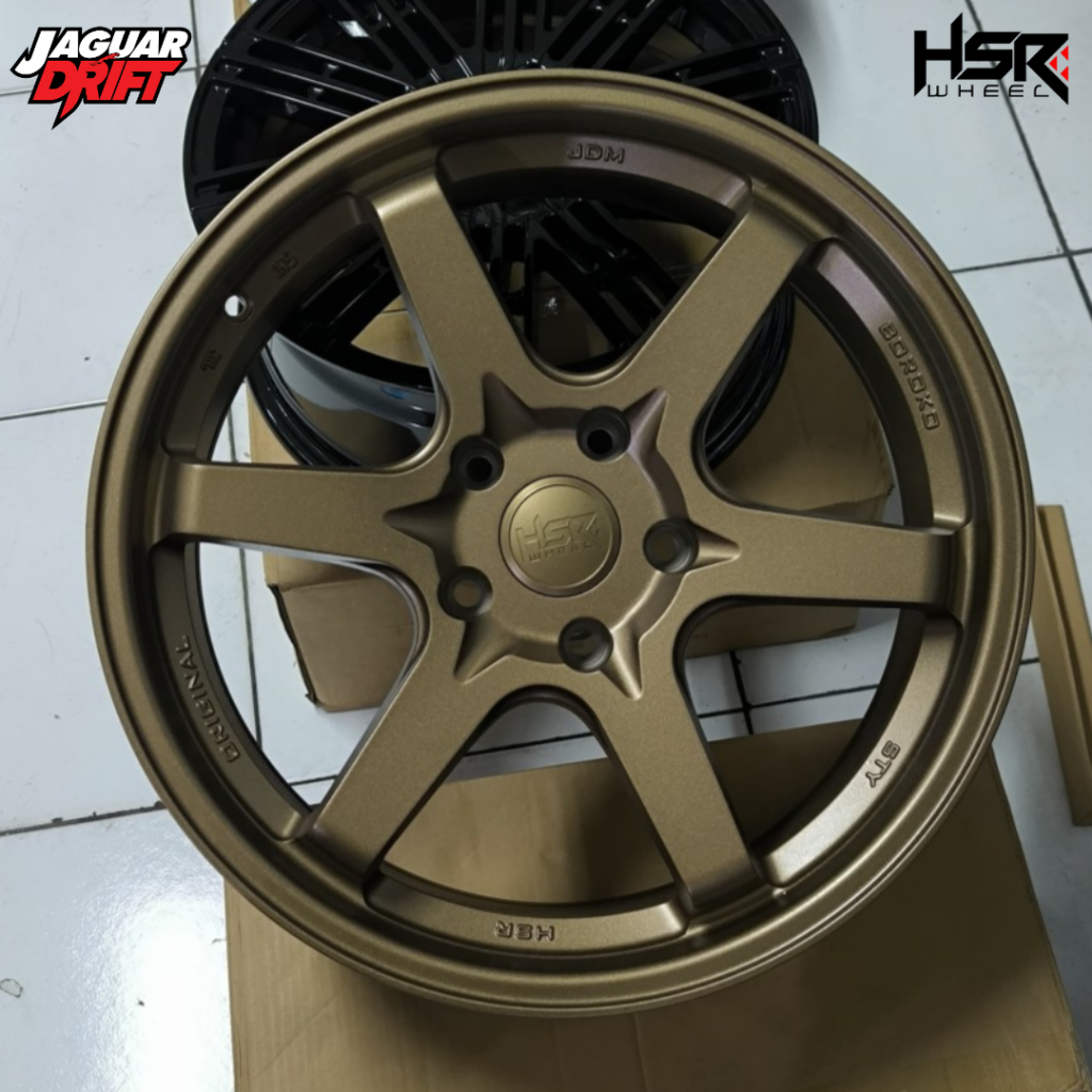 Velg Racing Ring 18 Palang 6 Model Te37 pcd 5x120 Untuk Mobil Bmw Pelek Hsr STY R18 Lebar 8 ET35 War