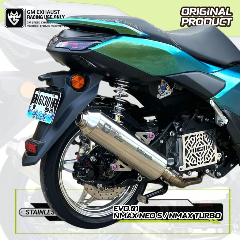 Joeley_Id Knalpot Nmax Neo S Nmax Turbo Aerox Alpha Aerox Turbo Standar Racing Inlet 38Mm Evo01
