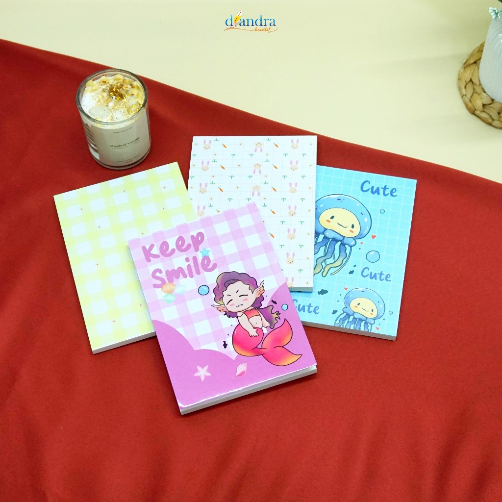 

Notebook Mini/Buku Tulis Mini Motif Kartun Lucu Karakter Tema Perempuan | 100 halaman