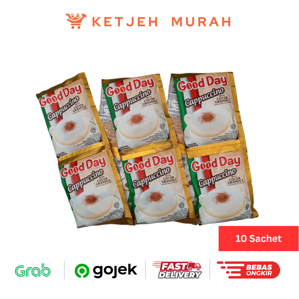 

Good Day Cappuccino Kopi Bubuk Instan 25 Gram 1 Renteng isi 10 Sachet
