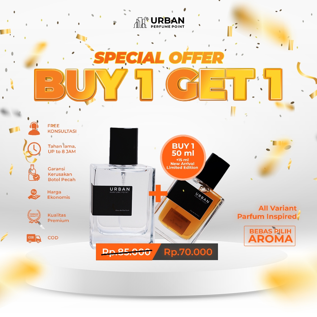 BUY 1 GET 1 BOLFIE Urban Parfum Point Parfum Wangi Tahan Lama - Parfum Unisex - Bebas Pilih Aroma