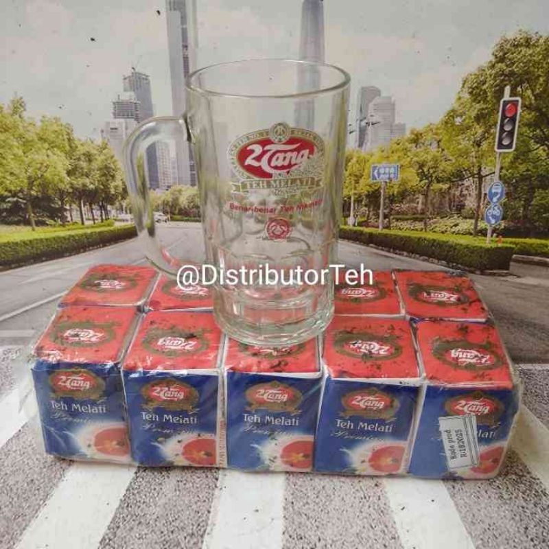 

Teh Melati Wangi Merk 2 Tang Premium Warna Biru 1 Slop isi 10 pcs @40 gram