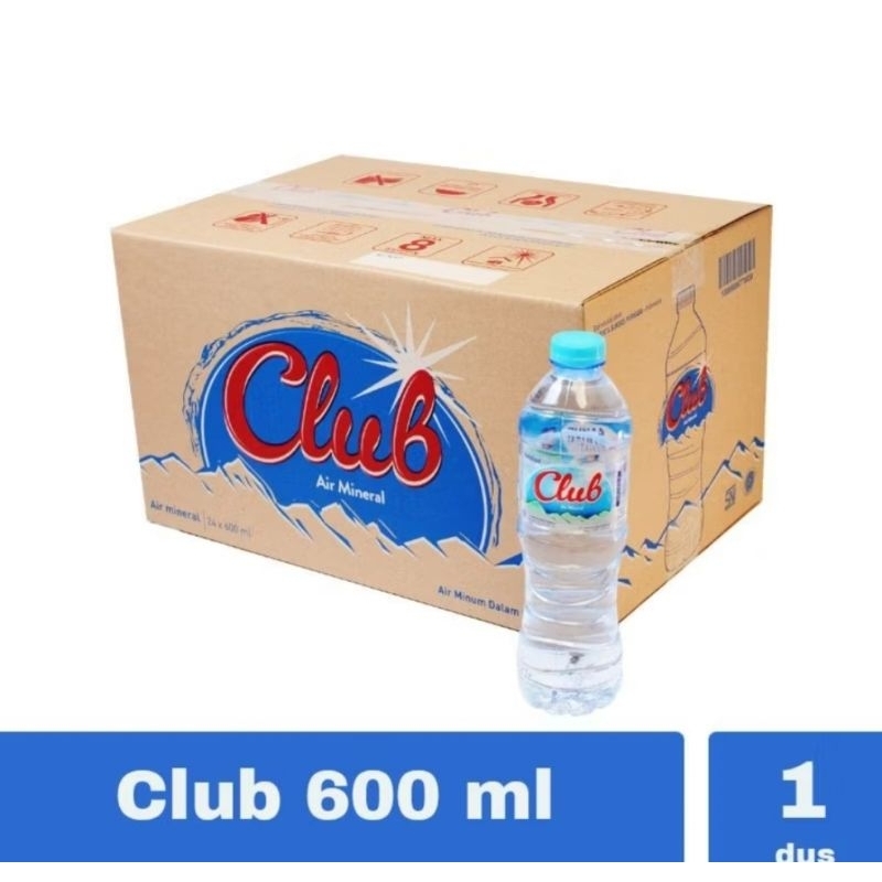 

Club Air mineral 600ml karton isi 24Btl