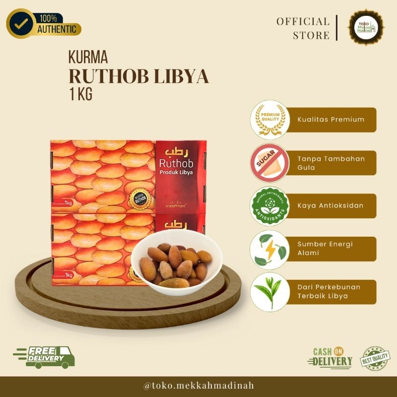 

Kurma Ruthob Libiya 1 Kg - Kurma Muda Segar Lembut