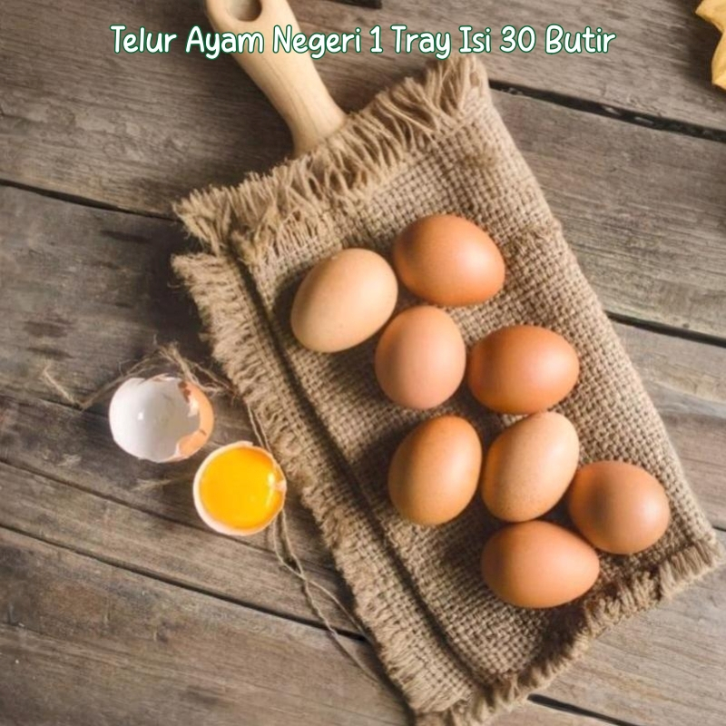 

Telur Ayam Negeri Grade A | 1 Tray Isi 30 Butir | Fresh Segar