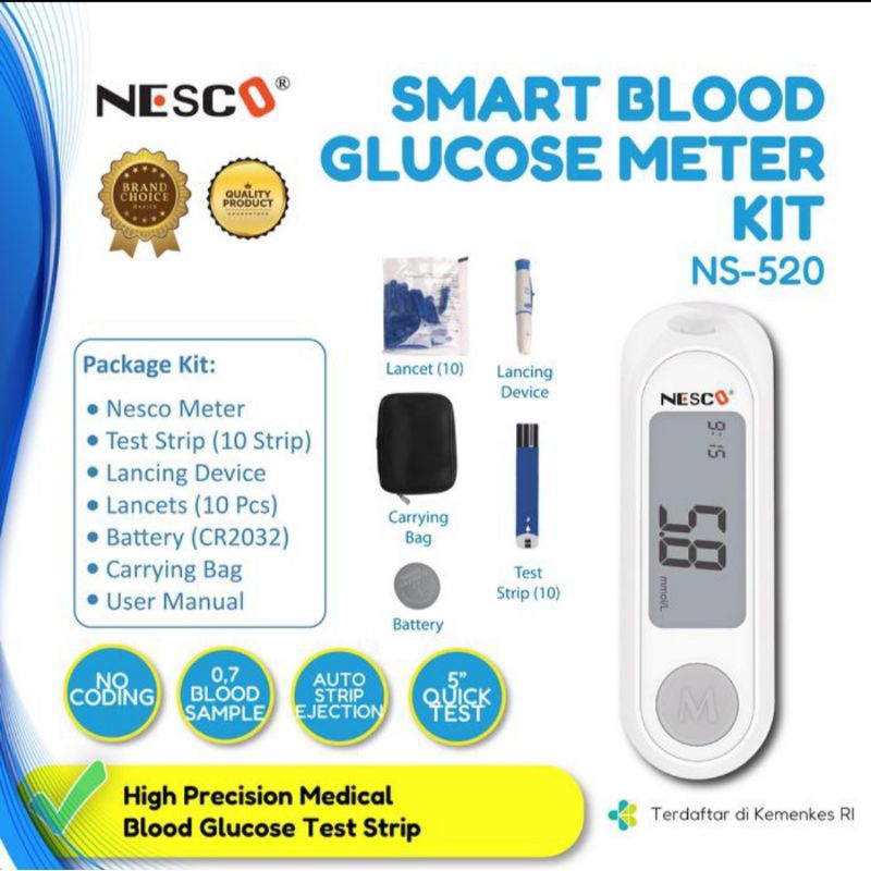 alat cek gula darah nesco NS-520