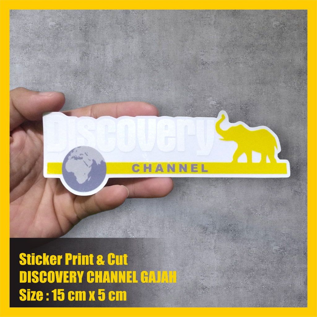

Stiker Discovery Channel Stiker Transparan UV Stiker Print & cut