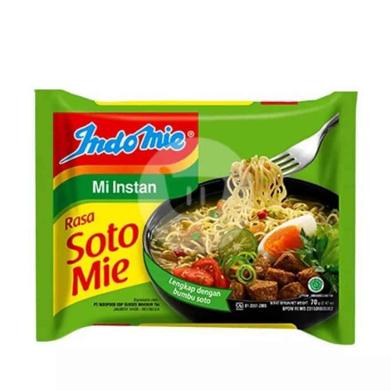 

mie Indomie soto ayam/bungkus (bisa/dus) by pasar Tasik online