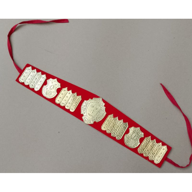 sortali ikat kepala adat Batak,bahan lempengan kuningan premium