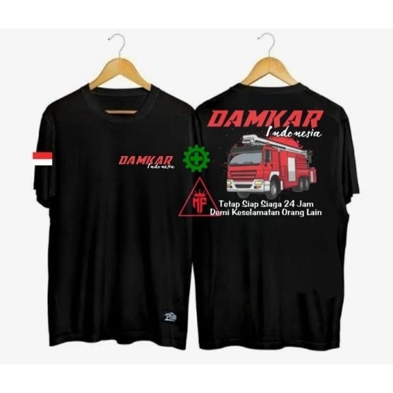 KAOS LENGAN PENDEK TEMA DAMKAR INDONESIA