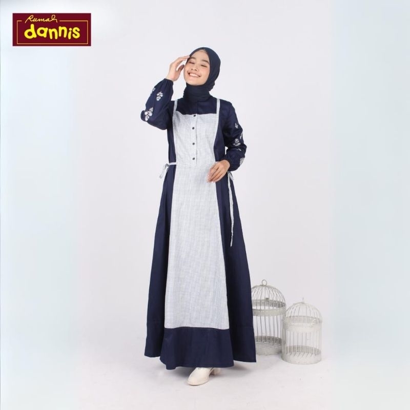Dannis Sale A240313 Gamis Dress Kondangan Muslimah Baju Pakaian Muslim Wanita Dewasa