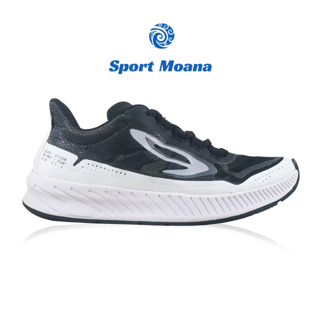 910 Nineten Sepatu Lari - GEIST EKIDEN HITAM PUTIH