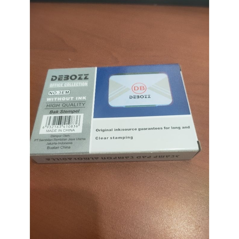 

bantalan cap bak stempel tanpa tinta merk debozz