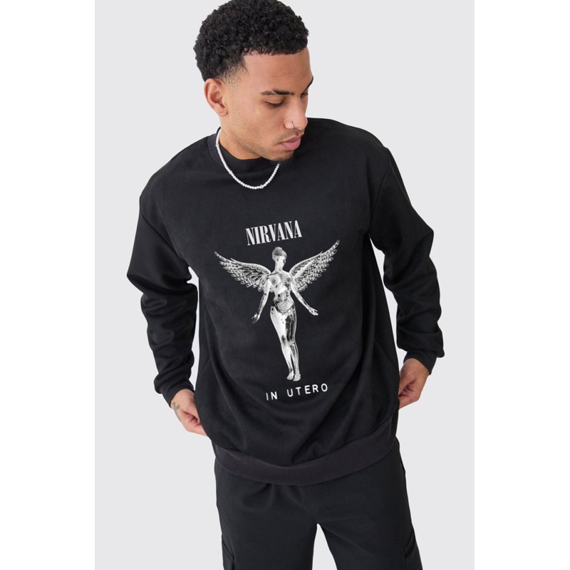 CREWNECK SWEATER NIRVANA H H M FULL TAG TERMURAH BISA COD
