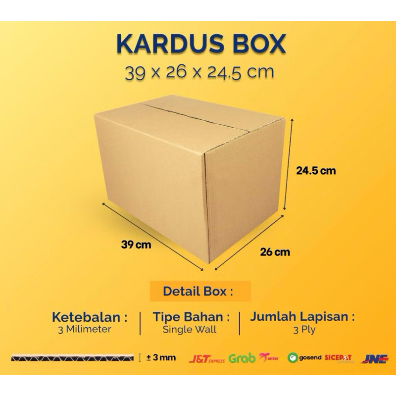 

Kardus Box Packaging Ukuran 39x26x24,5
