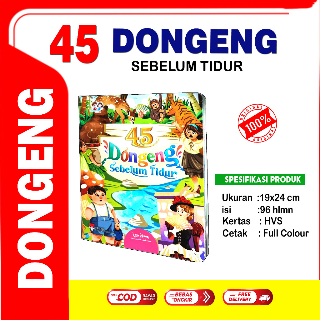 Buku 45  Dongeng Anak Sebelum tidur/Untuk Anak-Anak