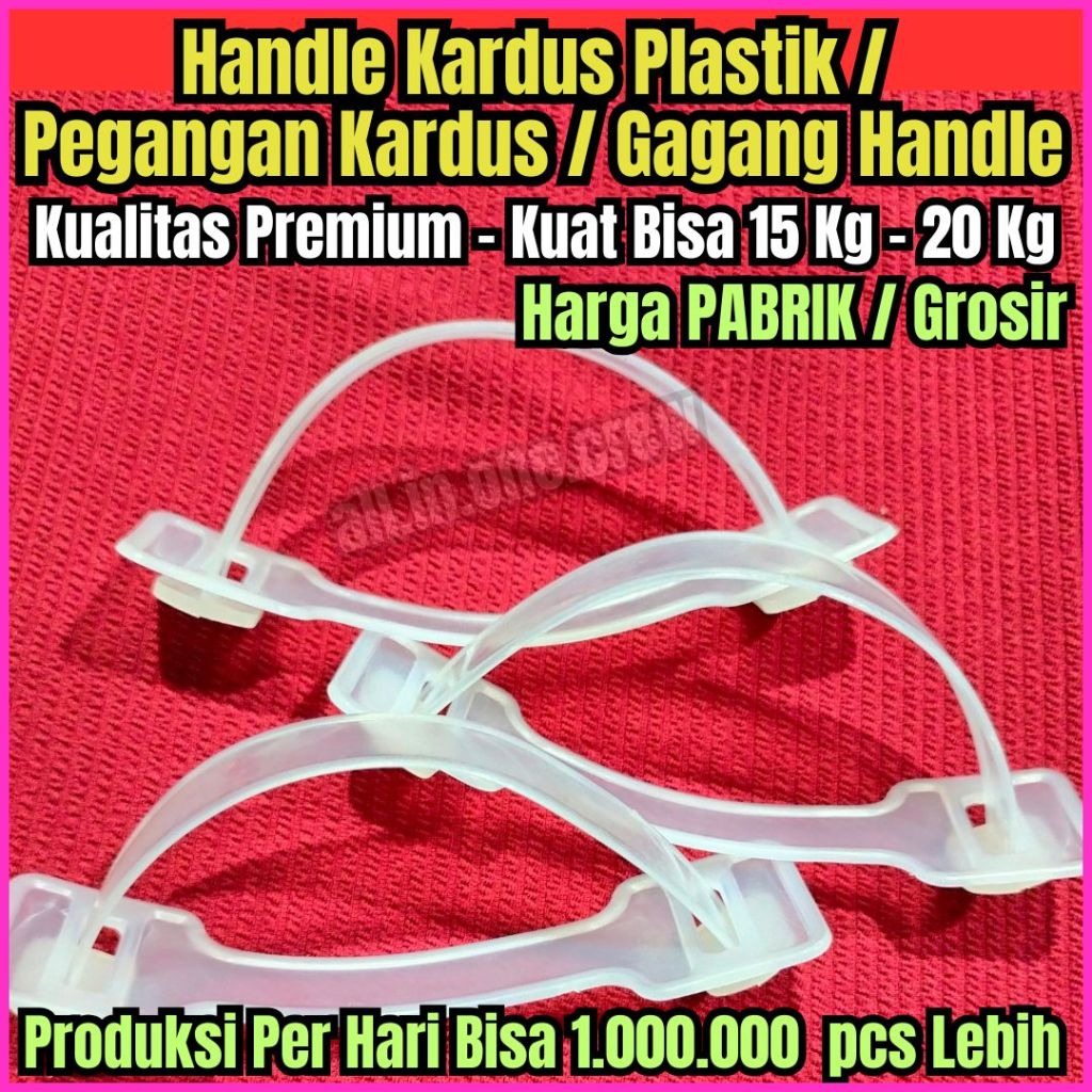 

Paket 10.000 Pcs Gagang Handle Kardus Bening Digunakan Untuk Handle Kemasan Pada Karton Box