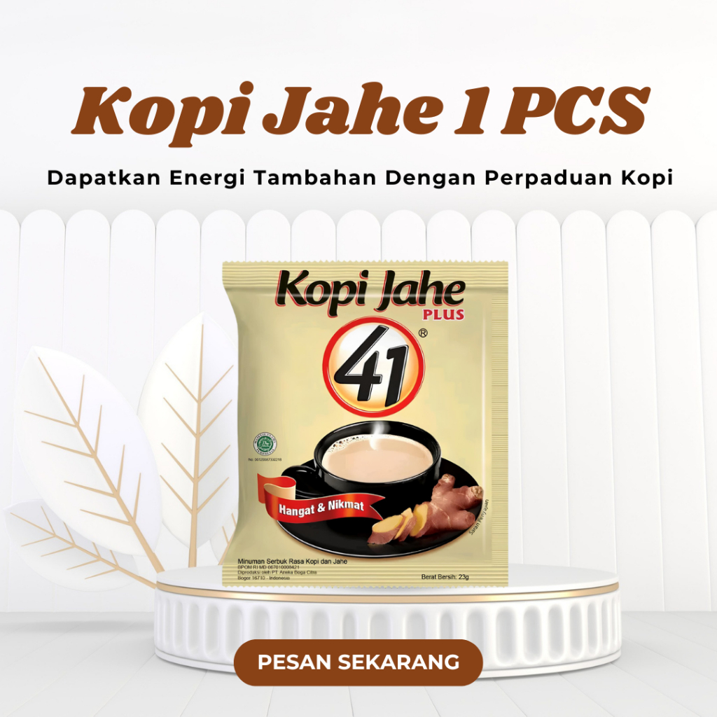 

Kopi Jahe 41 | 1 Sachet | Original | BPOM - Kesatrian Store