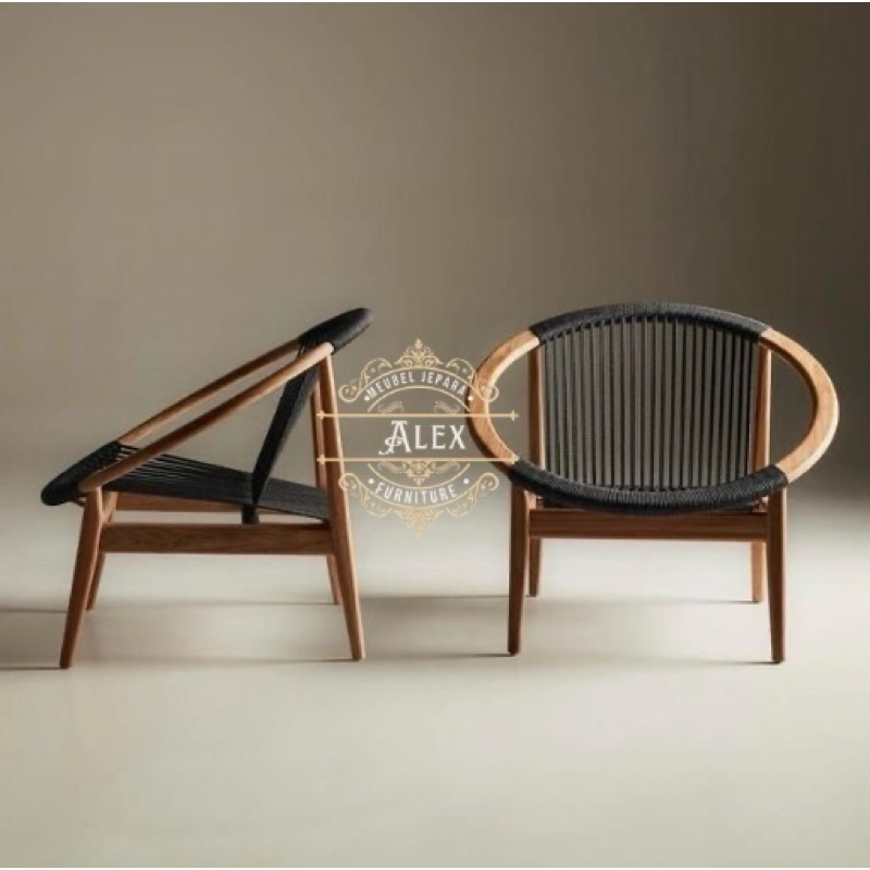 kursi rotan,kursi scandinavian,kursi retro single sofa