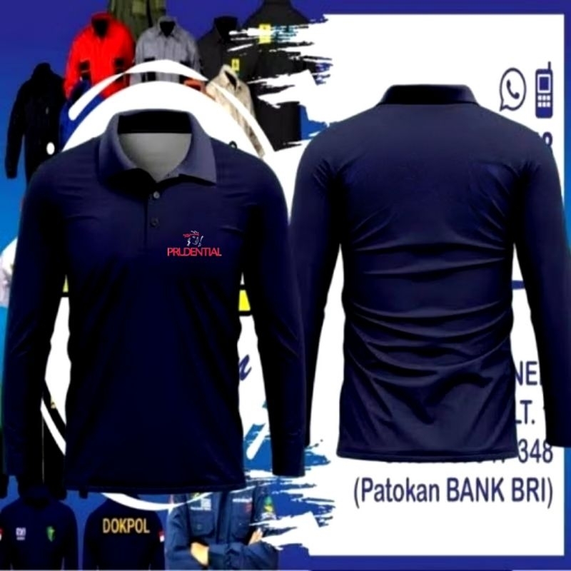 Kaos Prudential kaos kerah Prudential kaos kerja Prudential kaos seragam Prudential kaos katun Prude