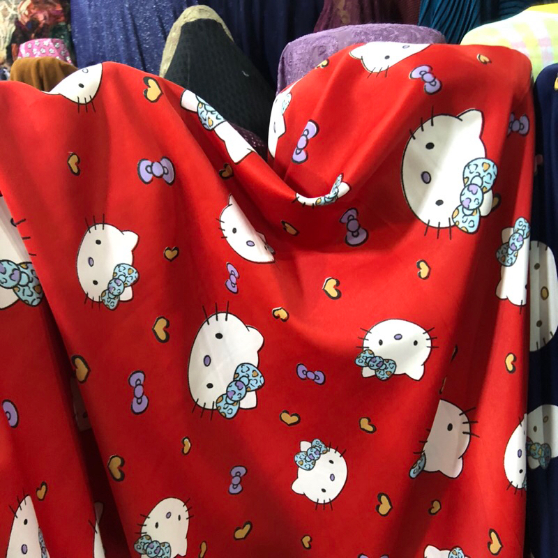 kain satin silk motif - kain satin silk motif bunga - kain satin silk luxury - kain satin silk premi