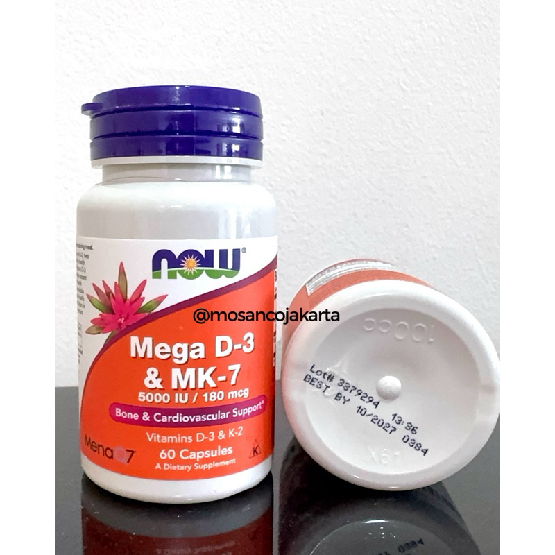 Now Vitamin D3 K2 Now Mega Vitamin D3 MK 7 5000iu