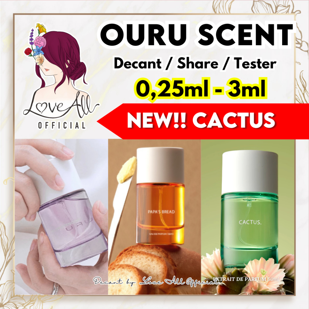 Ouru Skinouru All Variant ❤️ Decant Share in Bottle Cactus Jardine Jasmine Roses Reverie Warm Whiske