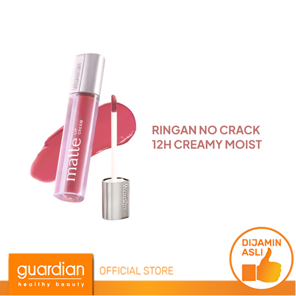 Wardah Matte Lip Cream 4 g - Warna Intense dan Tahan Lama - Matte Finish