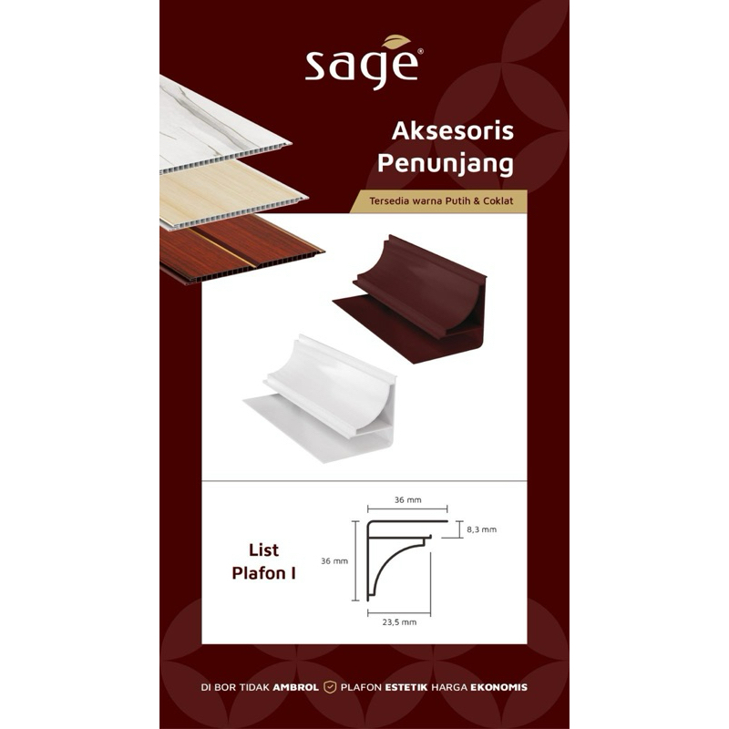Accesories Plafon UPVC SAGE