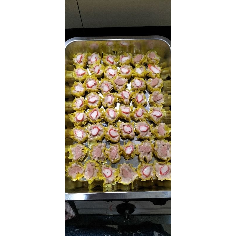 

Dimsum ayam enak premium, isi 50, bonus chili oil