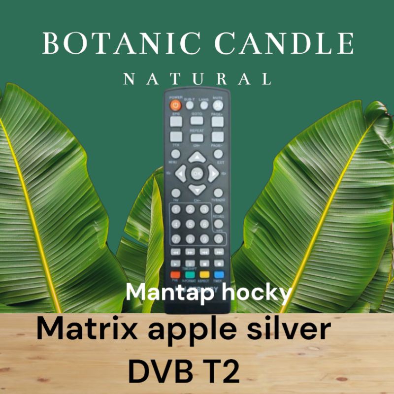 REMOT STB MATRIX APPLE SILVER DVB T2 Langsung pakai tanpa setting
