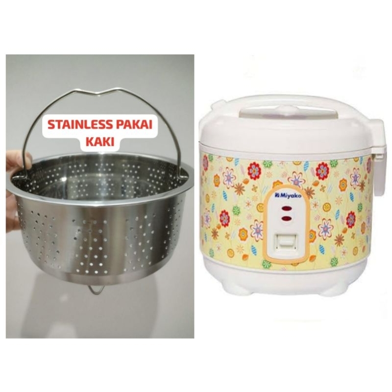 Sarangan Steamer berbahan Stainless Steel Low Carbo Utk Magic Com Miyako Mini MCM 609