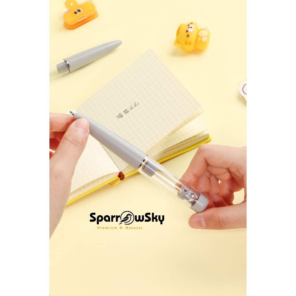 

SPARROW Pen Silikon / Silicone Pen / Pen Karakter Lucu Cantik MAGNET SHAKE - CATS DIARY (8360)