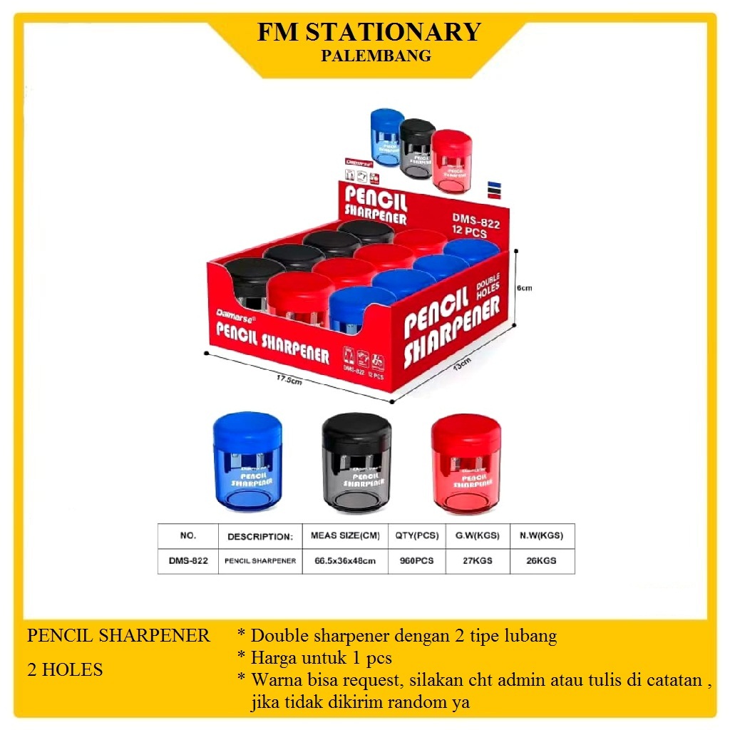 

RAUTAN PERUNCING SHARPENER DAIMARSE DMS 822 1 PACK