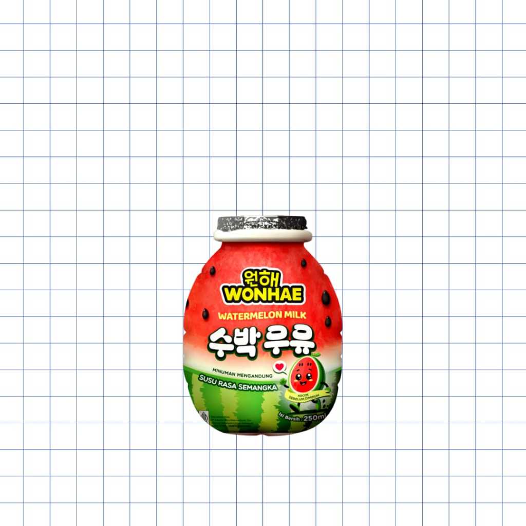 

Mujigae Wonhae Watermellon Milk 250ml - Susu Rasa Semangka